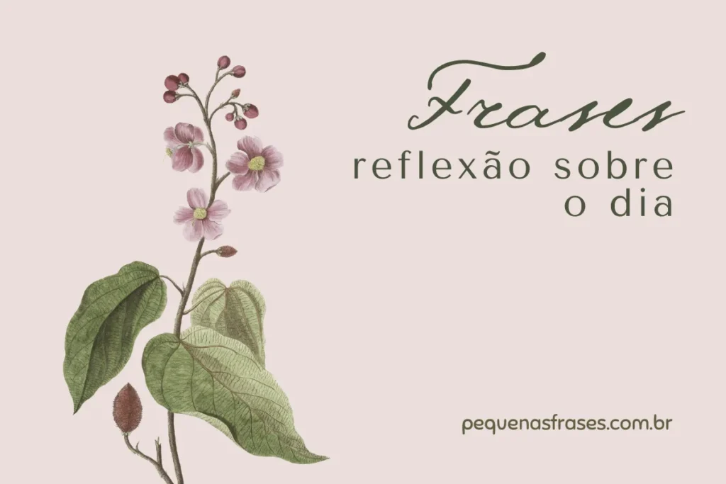 20 melhores frases de reflexão sobre o dia